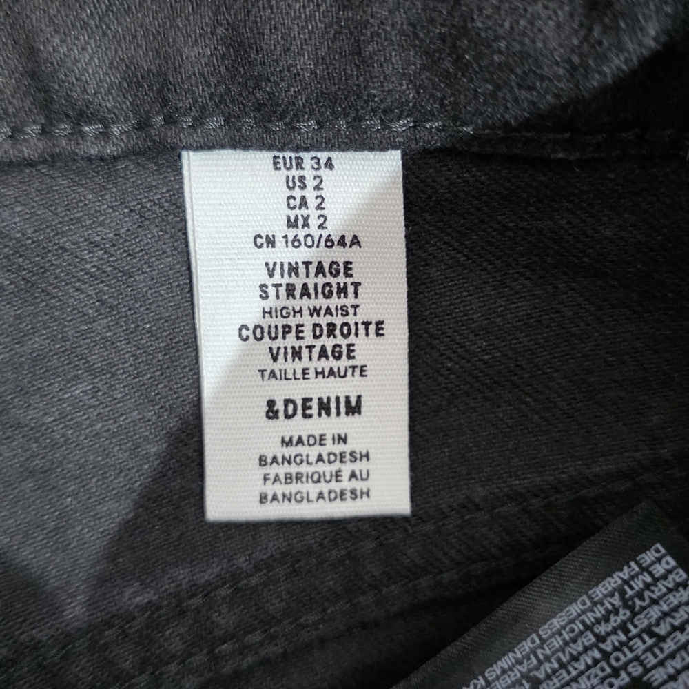 H&M Women's Straight-Leg Jeans — Black - Picture 5 of 8